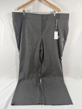 Lane Bryant Sexy Stretch 28R The Allie Boot Gray Pants Office Curvy Work NWT